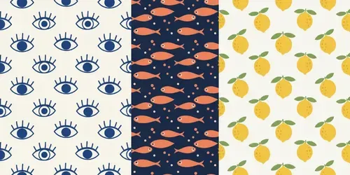 Ejemplo generado con el prompt Seamless Patterns For Textile Packaging